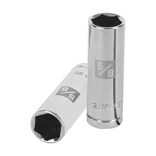 Truper D-1220-50L, Dado de 6 puntas largo para bujía cuadro 1/2" standard 5/8"