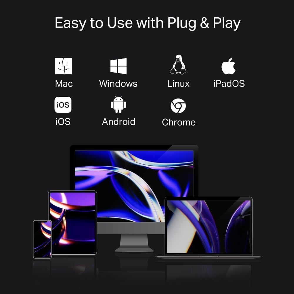 TP-Link UH7021C USB C Hub PD100W, 4K 60Hz HDMI, 1×USB C, 2×USB A, SD y microSD hasta 200MB/s, Plug and Play, Compatible con MacOS, Windows, Linux, iPad OS, iOS, Android