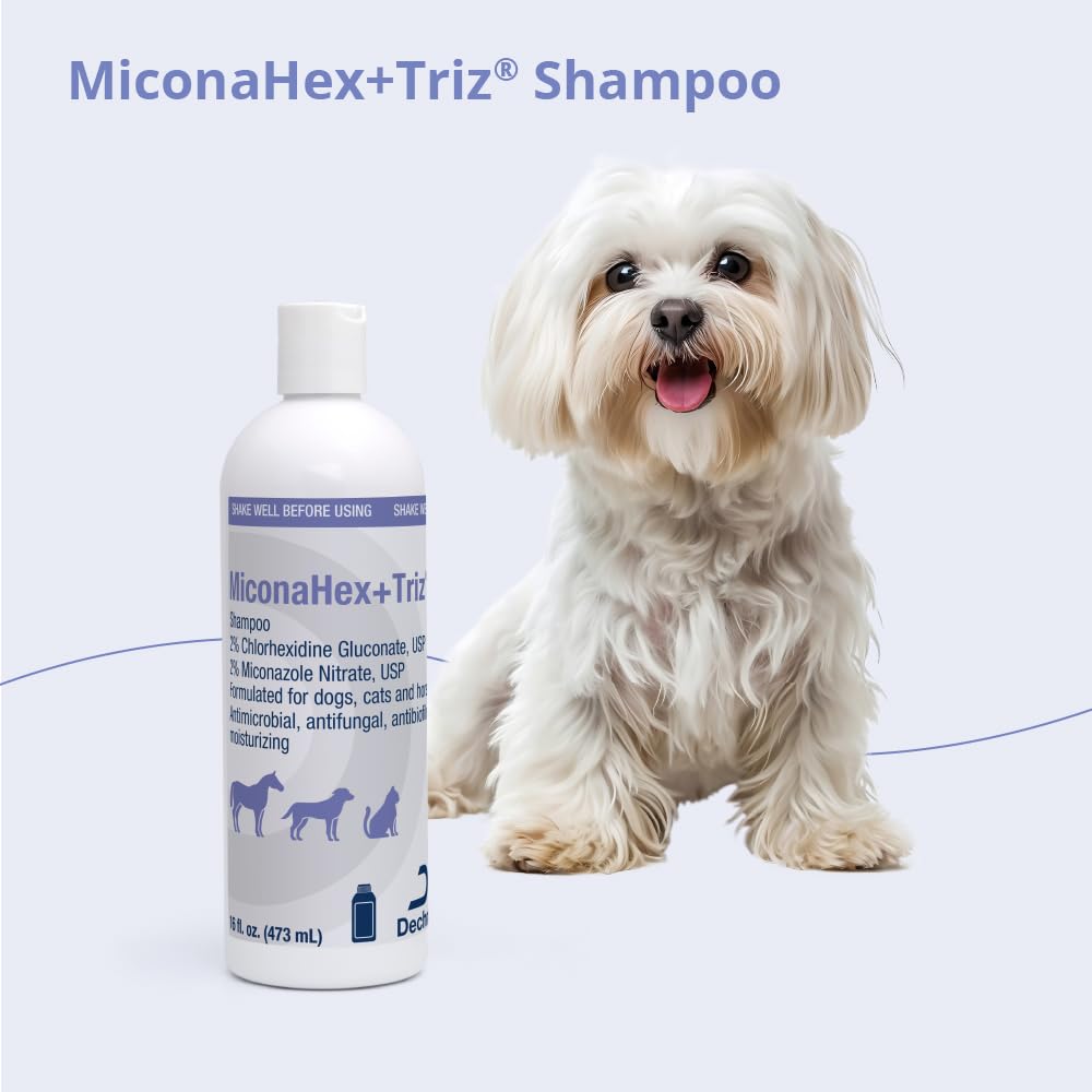 MiconaHex+TrizÂ Champú para Perros, Gatos y Caballos, 16 oz