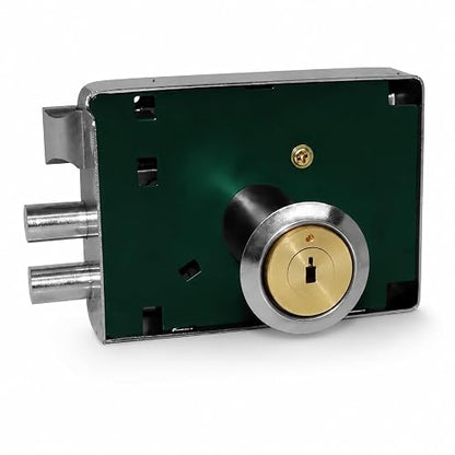 Dexter 6772 Cerradura de Sobreponer (Chapa de Parche) Automática de Llave de Alta Seguridad, Mecanismo de Barras