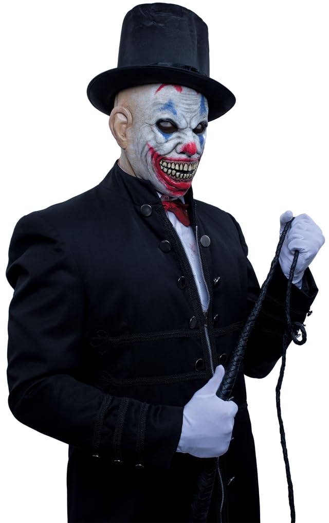 Joker Clown, Máscara de Payaso Asesino, Máskaras de Jester Killer Clown Ideal para Halloween y Fiestas de Disfraces