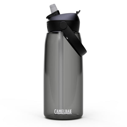 CamelBak Botella Thrive Flip Straw con Popote, Tritan sin BPA - 25.4 Ounces - Carbón vegetal