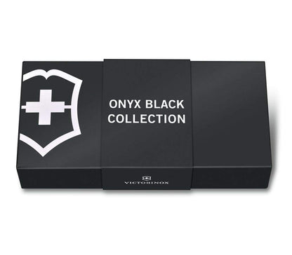 Victorinox Signature Lite Onyx Black, 8 Usos | Herramienta compacta para uso diario con tijeras, luz LED y acabado monocromático. Ideal para llaveros. Hecho en Suiza