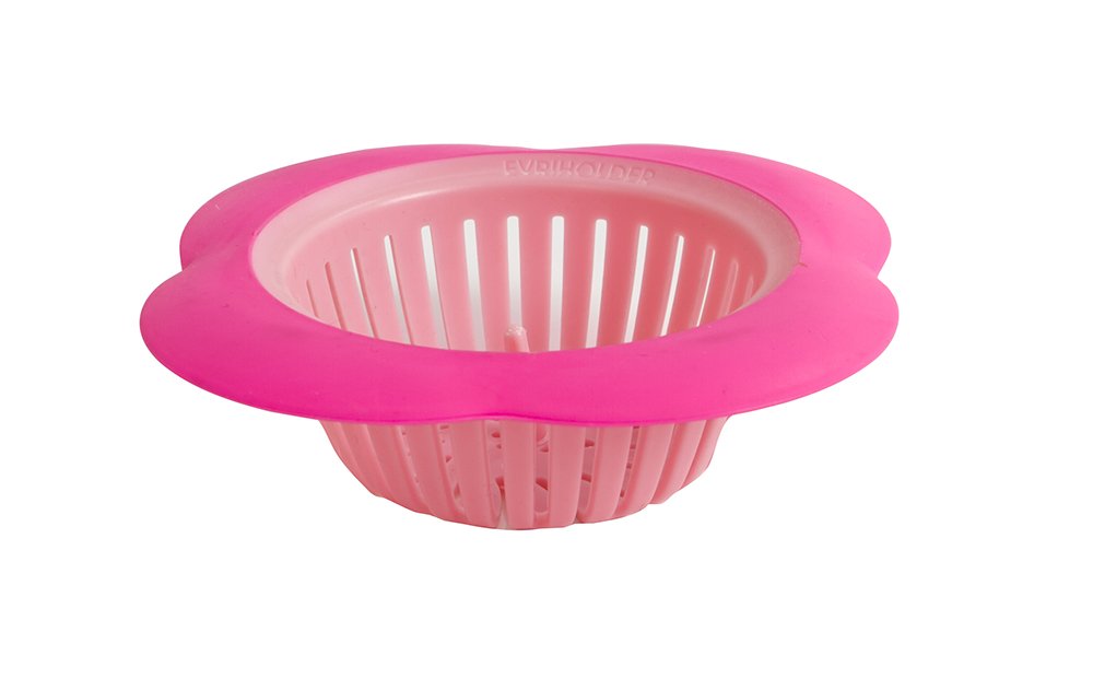 Evri-Fregadero colador con Gran Borde Ancho, Herramienta para fregaderos de Cocina, se Adapta a la mayoría de fregaderos de Cocina estándar, Ofrece un Juego de Dos, Colores Pueden Variar