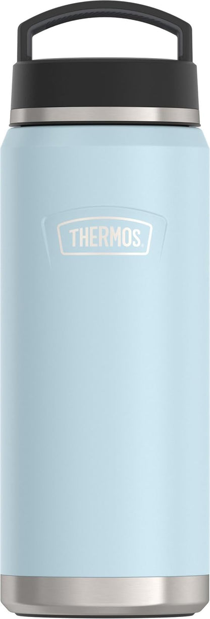 THERMOS ICON SERIES - Botella de agua con tapa de rosca - 40 onzas, glaciar, botella de agua aislada al aspiradora de acero inoxidable con tapa