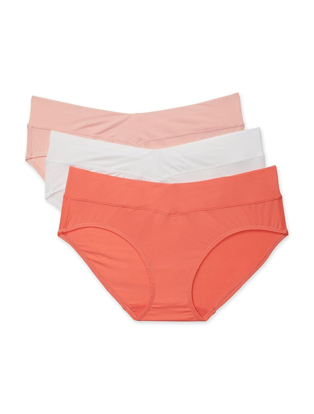 Warner's Ropa Interior Hipster Mujer Paquete de 3 - 2XL - Coral azucarero - blanco - brillo melocotón