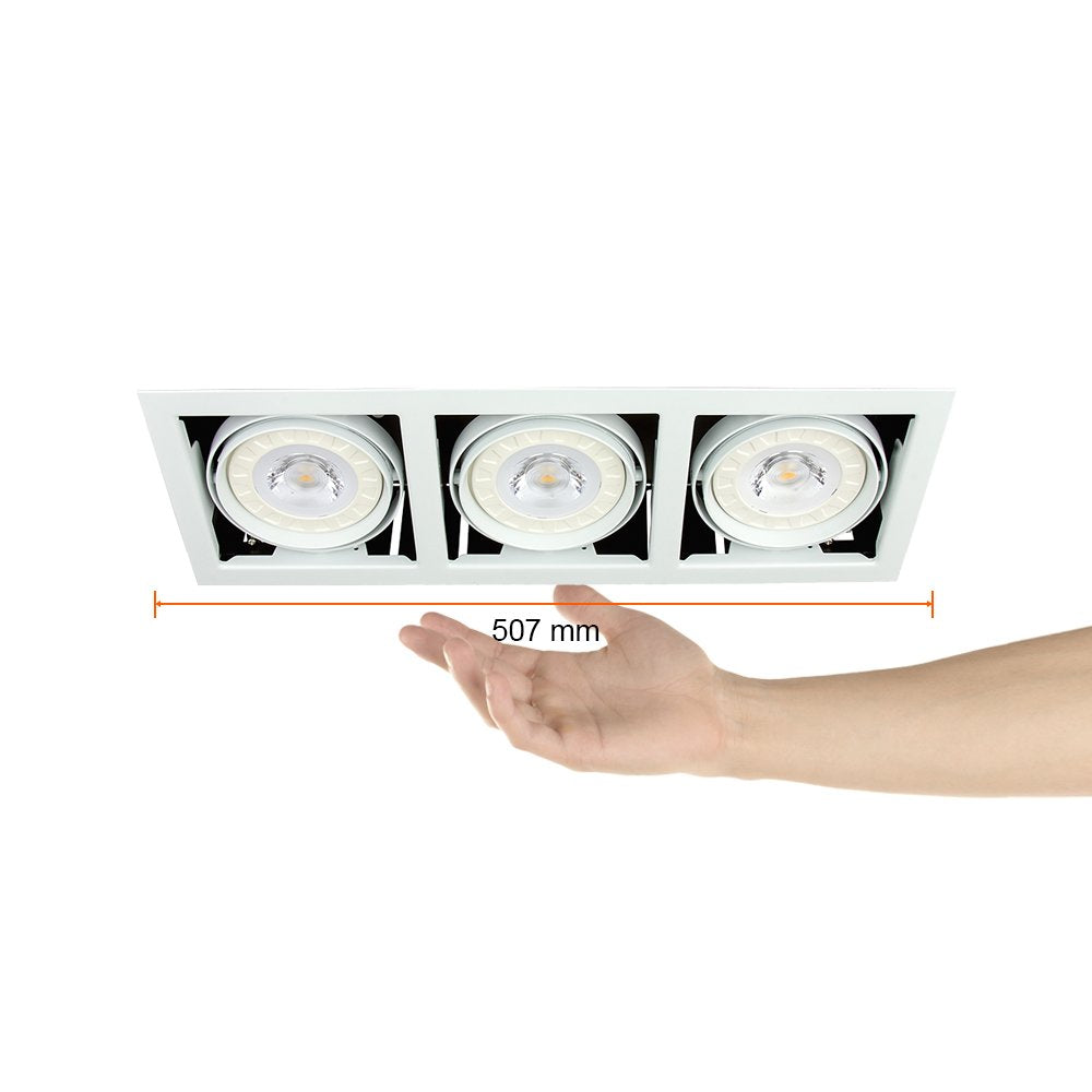 Tecnolite - Lámpara de interior para empotrar, Base G53