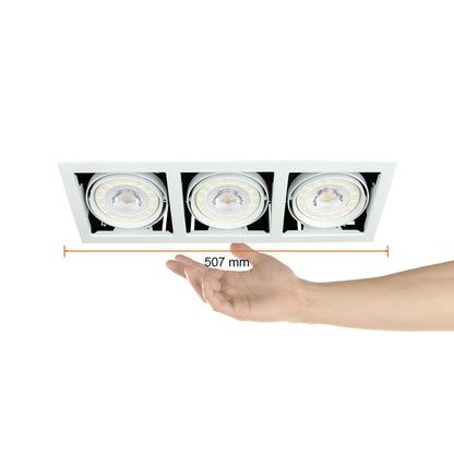 Tecnolite - Lámpara de interior para empotrar, Base G53