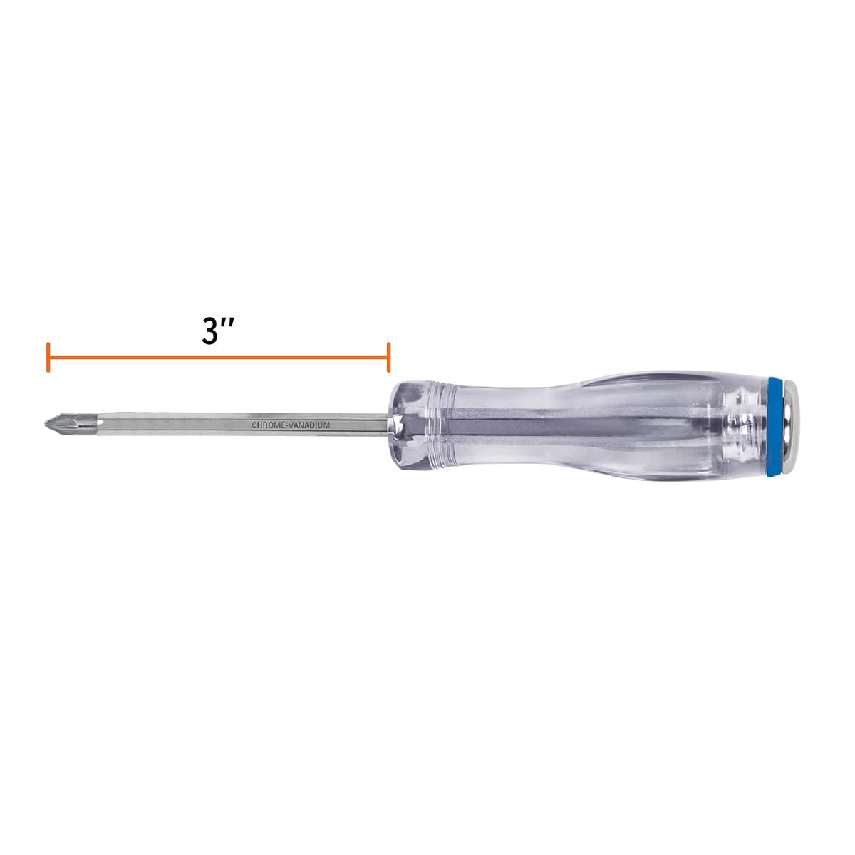 Truper GO-3/16X3C, Desarmador de cruz de golpe, barra hexagonal, 3/16" x 3"
