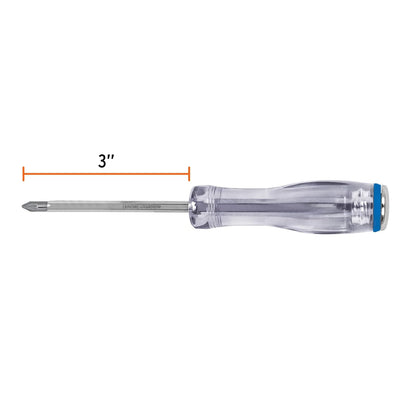 Truper GO-3/16X3C, Desarmador de cruz de golpe, barra hexagonal, 3/16" x 3"