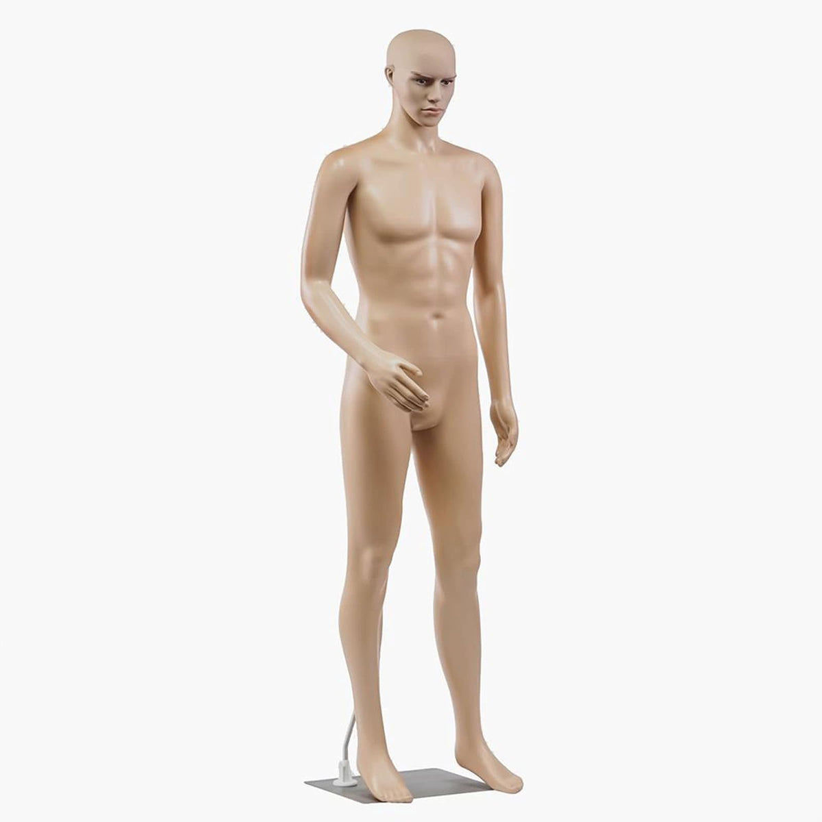 SereneLife Maniquí Masculino Completo de 185 cm con Cabeza Ajustable, Extremidades Flexibles. Diseño Desmontable con Soporte metálico, Ideal para Tiendas de Ropa, Boutiques, Exposiciones y Más