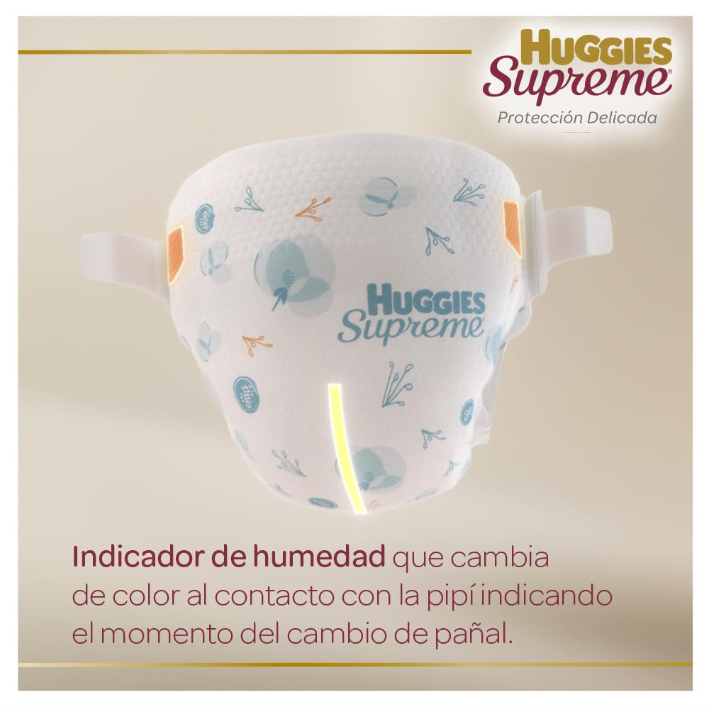 Huggies Supreme Pañal Desechable para Bebé, Etapa 3 Unisex, Caja con 180 Piezas, Ideales para Bebés de 7 a 10 kg