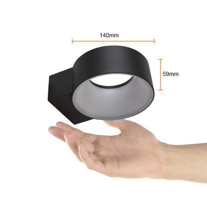 Tecnolite - Lámpara de Pared Arbotante LED Exterior 8 W, Luz Suave Cálida, IP65, No atenuable, LED integrado