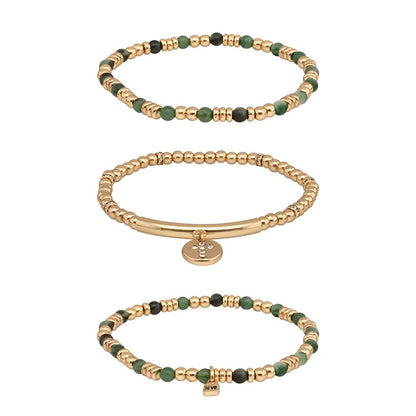 Nine West Box Set Pulsera Dorado Multiniveles para Mujer