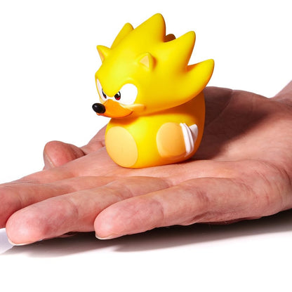 TUBBZ - Figura de Pato de Goma de Vinilo Coleccionable Super Sonic – Producto Oficial de Sonic The Hedgehog – TV Infantil, películas y Videojuegos