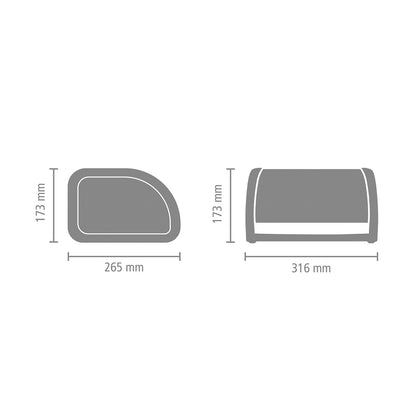 Brabantia 339585 Panera con Tapa Deslizante, Acero Brillante