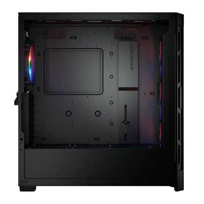 COUGAR Gabinete Airface Pro Negro – Cristal Templado, RGB, Torre E-ATX, Malla Frontal para Máxima Ventilación y Estética Premium