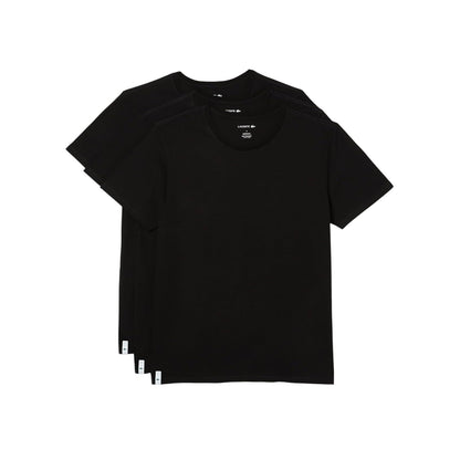 Lacoste Essentials - Paquete de 3 Camisetas de Cuello Redondo 100% algodón, Ajuste Regular Capa de Base Superior para para Hombre