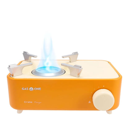 Gas One - Estufa de combustible butano - Serie de cajas - Mini estufa para camping, senderismo, estufa de gas portátil con llama en espiral, distribución uniforme del calor, moderna y fácil de usar