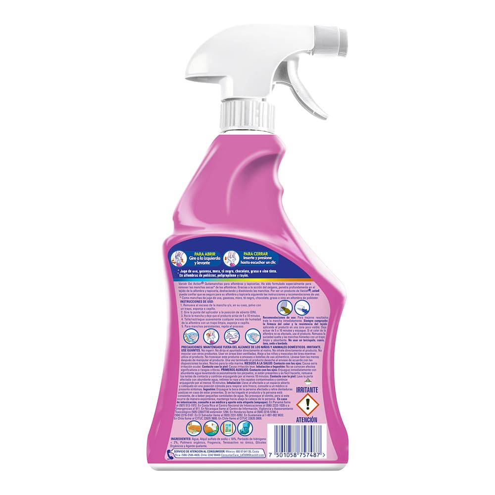 Vanish Quitamanchas para Alfombras, Tapicerías y más, 650ml