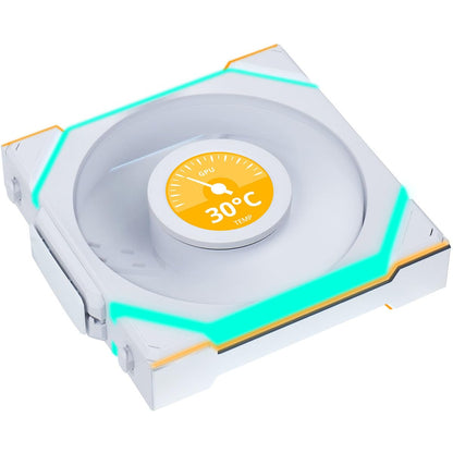 Lian Li UNI Fan SL LCD Wireless (Reverse Blade) 120mm ARGB Fan - Single Pack - LCD - 2.4 GHz señal inalámbrica para RGB y control de ventilador - driver no integrado & Omitido - Blanco (12RSLLCD1W1W)