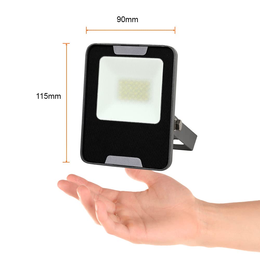 Tecnolite - Lámpara de Piso Reflector LED de Exterior para Jardín o Patio, Luz de Día 20W IP65 a Prueba de Polvo y Agua, Estructura Resistente a la Interperie Flood light, 1600 Lúmenes