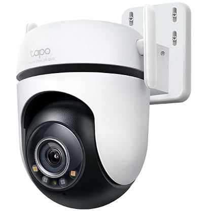 TP-Link Tapo C520WS Cámara de Seguridad WiFi Exterior - Resolución 2K - Cobertura 360° - Visión Nocturna a Color - Detección de Movimiento - Alarma de Luz y Sonido - 512GB - App Tapo - Protección IP66