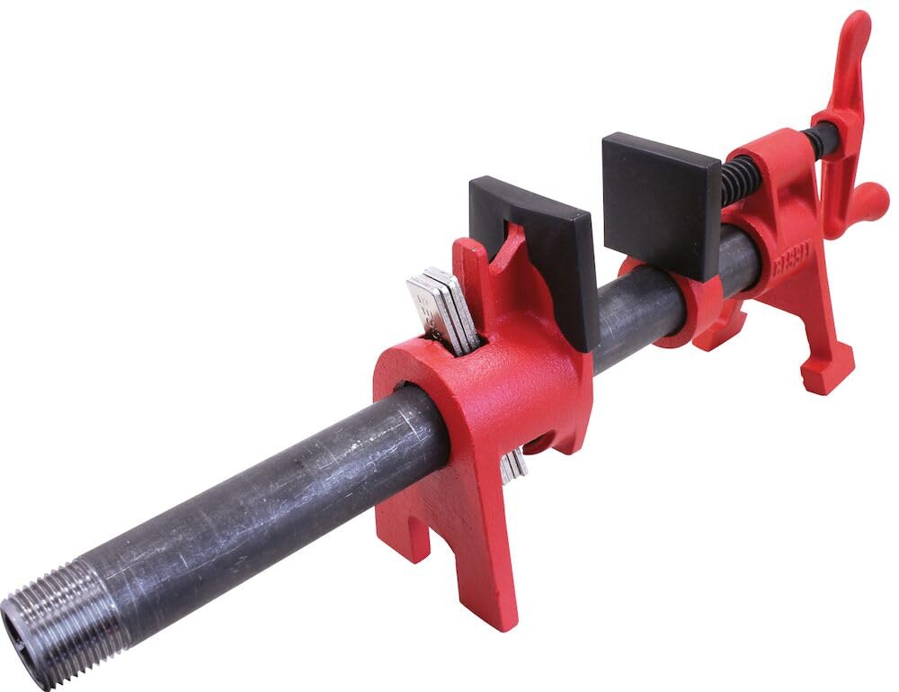Bessey Bpc-H34 Juego de Mordazas para Tubo, color Rojo, 3/4