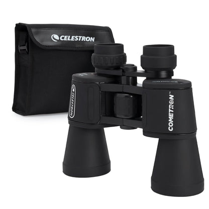 Celestron - Cometron 7x50 - Prismáticos de astronomía para Principiantes - Lentes Objetivos Grandes de 50 mm - Amplio Campo de visión 7 aumentos