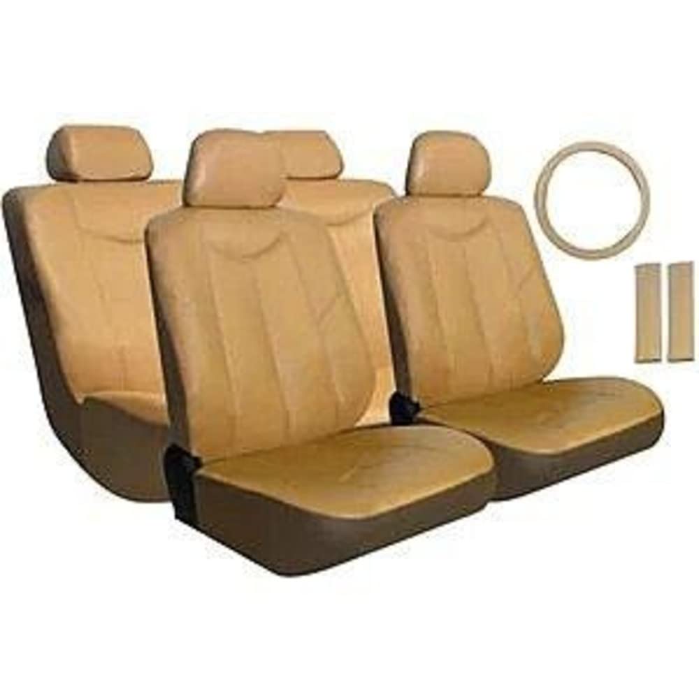 XCar ZZ-0417309 11 Piezas Cubreasientos para Fiat Adventure Palio/Strada 2006-2008, Beige