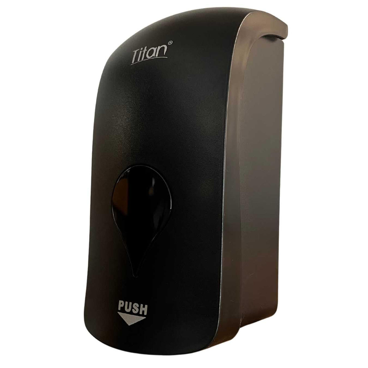 Titán Gustamar Jabonera Empotrable a la Pared para Baños Públicos/Dispensador de Jabón Líquido para Manos o Gel Antibacterial G-1688F1, Color Negro