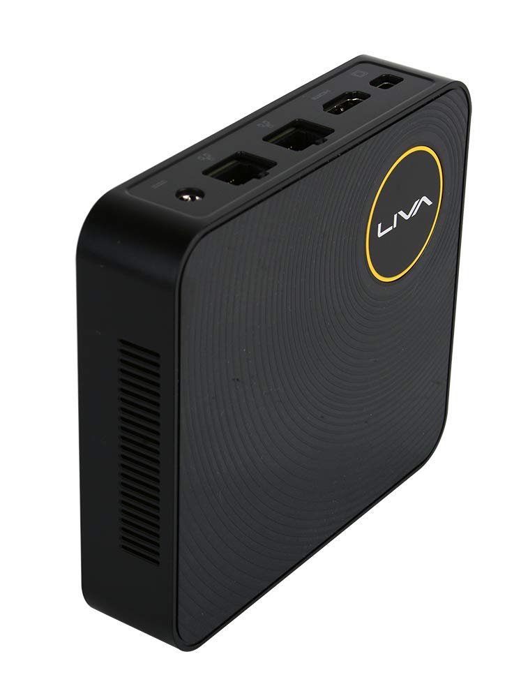 ECS Elitegroup Liva Z Mini PC Computadora Intel Celeron N3350 de Doble núcleo, 4GB DDR3L/64GB eMMC, Puerto Tipo C, Puerto 4K@60Hz HDMI+mDP, WiFi, Ethernet, Soporte de Doble Monitor (Liva Z N3350),
