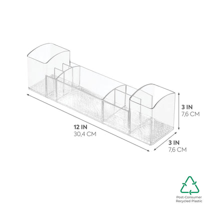 InterDesign Med+ organizador, 12" (30.48 cm), Multinivel, transparente