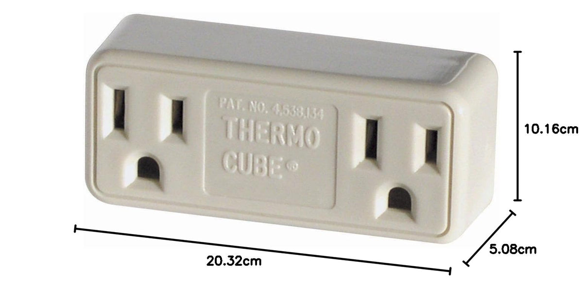 Thermo Cube Modelo TC-3: Salida controlada termostáticamente, encendido a 35 grados/apagado a 45 grados