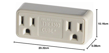 Thermo Cube Modelo TC-3: Salida controlada termostáticamente, encendido a 35 grados/apagado a 45 grados