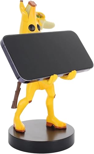 Exquisito Juego: Peely - Driver Original y Soporte para teléfono, Soporte para Dispositivo Coleccionable de plátano Amarillo, Figura Oficial