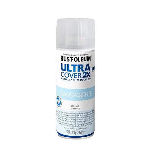 Rust-Oleum Protector Multiuso Pintura en Aerosol Ultra Cover 2X Transparente Brillante 340g