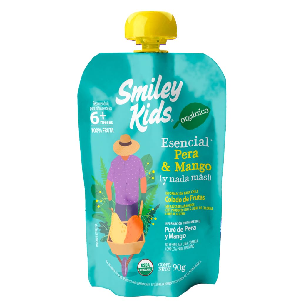 Papilla Orgánica Smiley Kids Mix Mango 18x90g