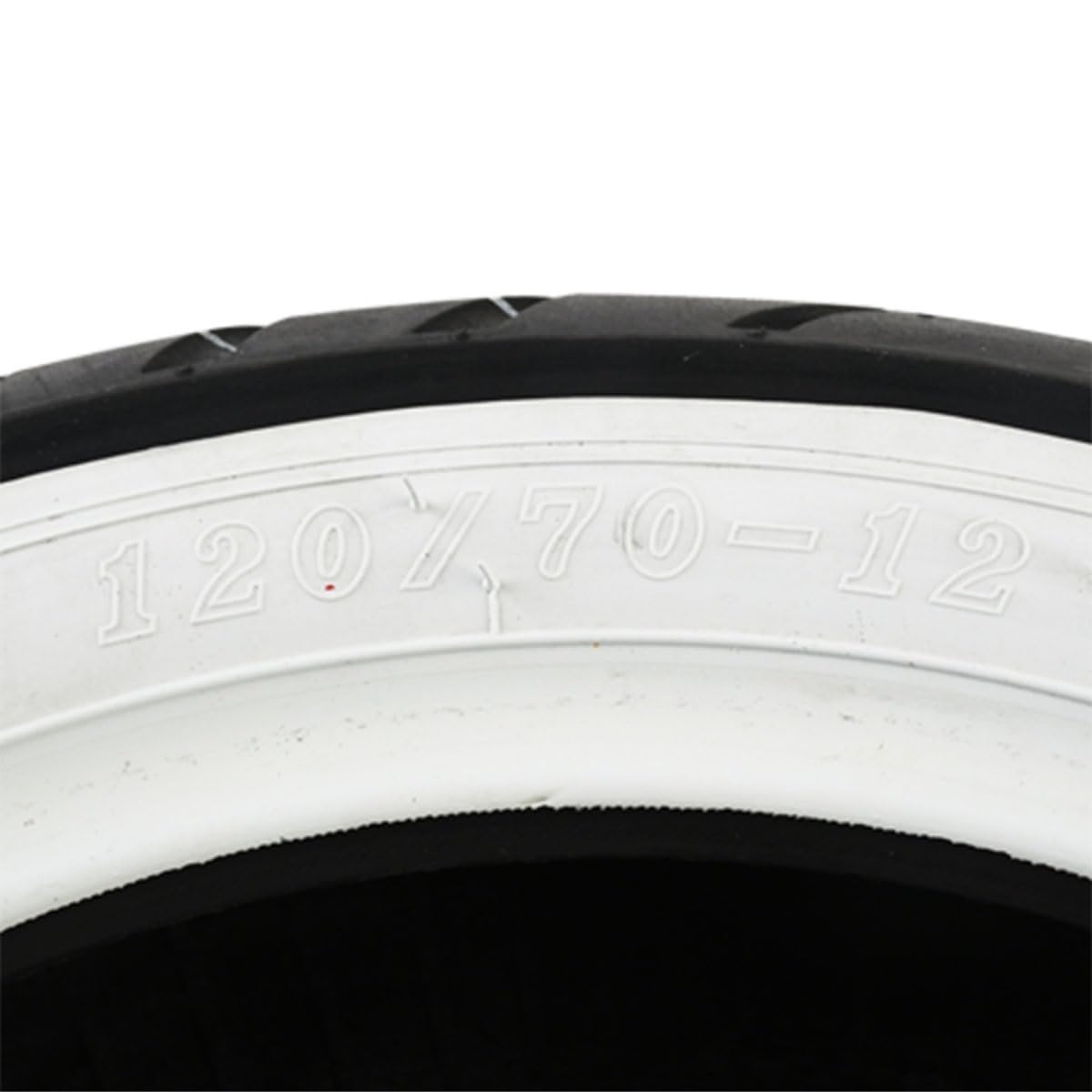 Italika Llanta Cara Blanca 120/70-12 TL para Motocicleta, Negro F14010225