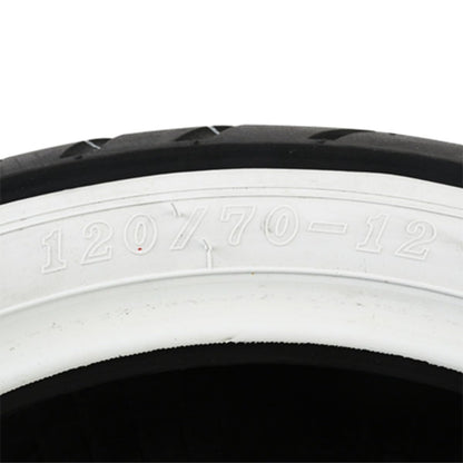Italika Llanta Cara Blanca 120/70-12 TL para Motocicleta, Negro F14010225