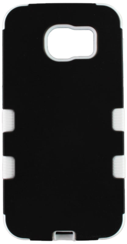 Asmyna Funda Híbrida Titanium Tuff para Samsung Galaxy S6 - Negro - Blanco sólido - empaque estándar