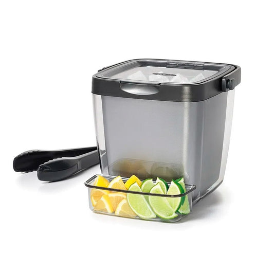 OXO 11169200 Juego Hielera, Charola, Pinzas, 3 Piezas, 3 litros, Multicolor