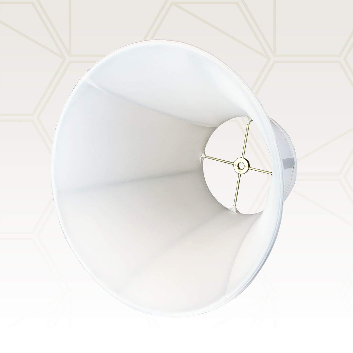 Royal Designs Pantalla de lámpara True Bell, Tradicional, 5 x 10 x 8.5, Blanco