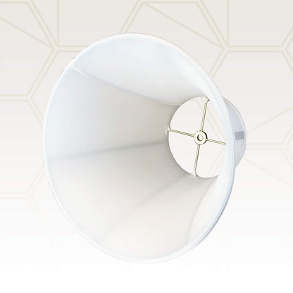 Royal Designs Pantalla de lámpara True Bell, Tradicional, 5 x 10 x 8.5, Blanco