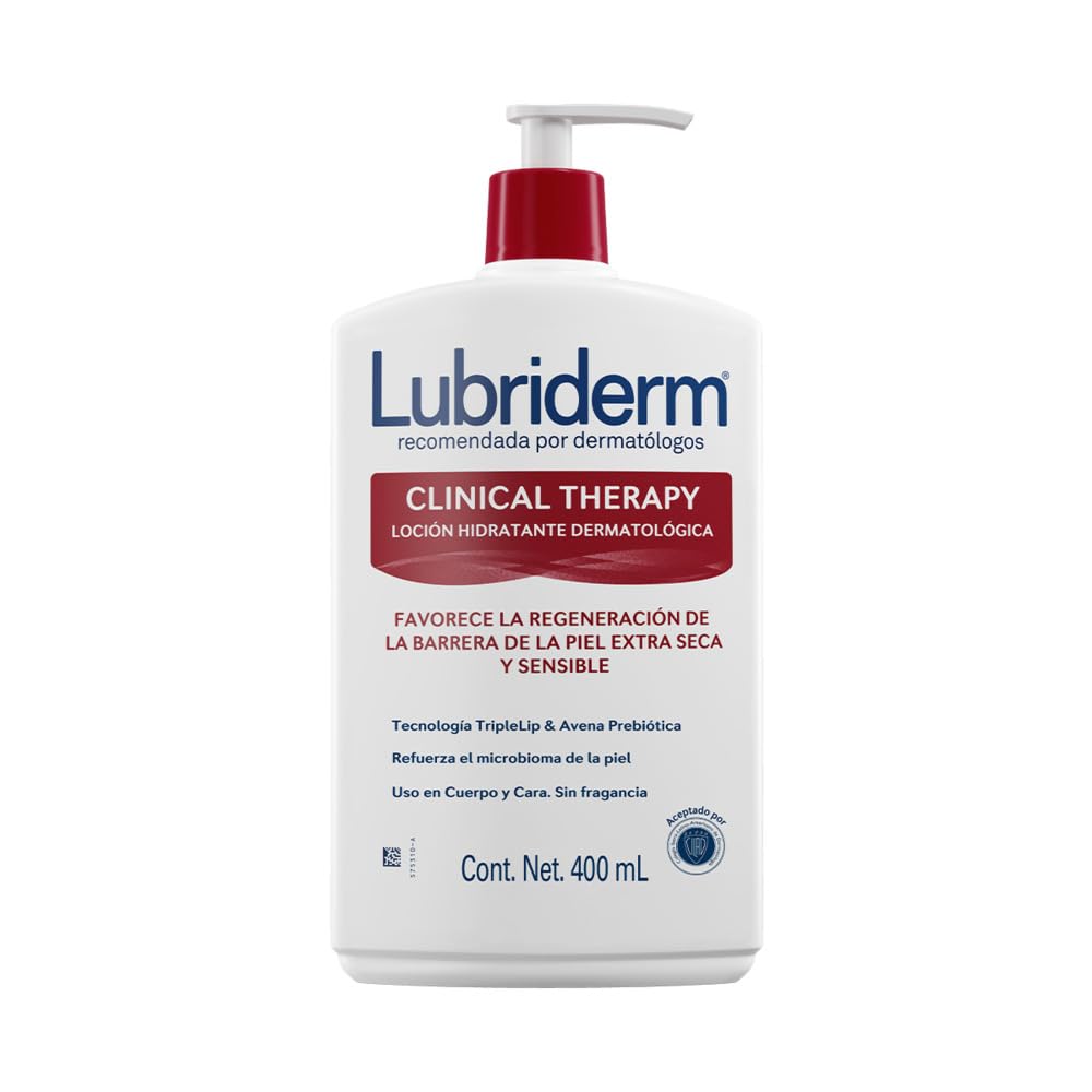 Lubriderm Crema Corporal Clinical Therapy Hidratante Piel Extra Seca - Sin fragancia - 400 ml