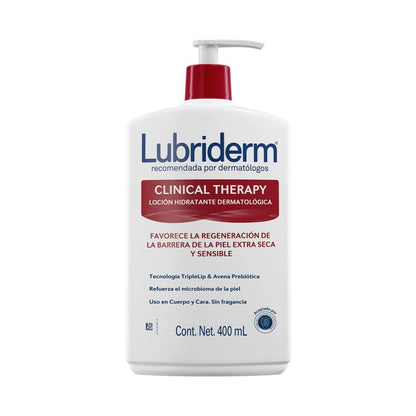 Lubriderm Crema Corporal Clinical Therapy Hidratante Piel Extra Seca - Sin fragancia - 400 ml