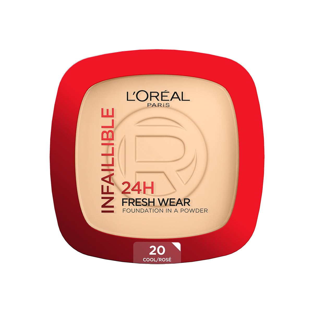 L'Oréal Paris Infallible 24H Fresh Wear Base de Maquillaje en Polvo Tono 180 Linen, 9 g - 9 g - IVORY