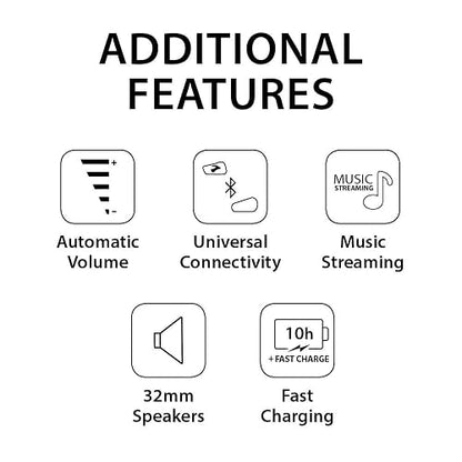 Cardo Systems Spirit - Auriculares de comunicación Bluetooth para Motocicleta, Color Negro, Paquete Doble