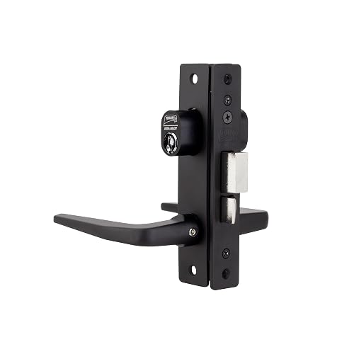 Phillips Cerradura Modelo Slim 549 Manija Delgada Para Puerta De Aluminio Negro