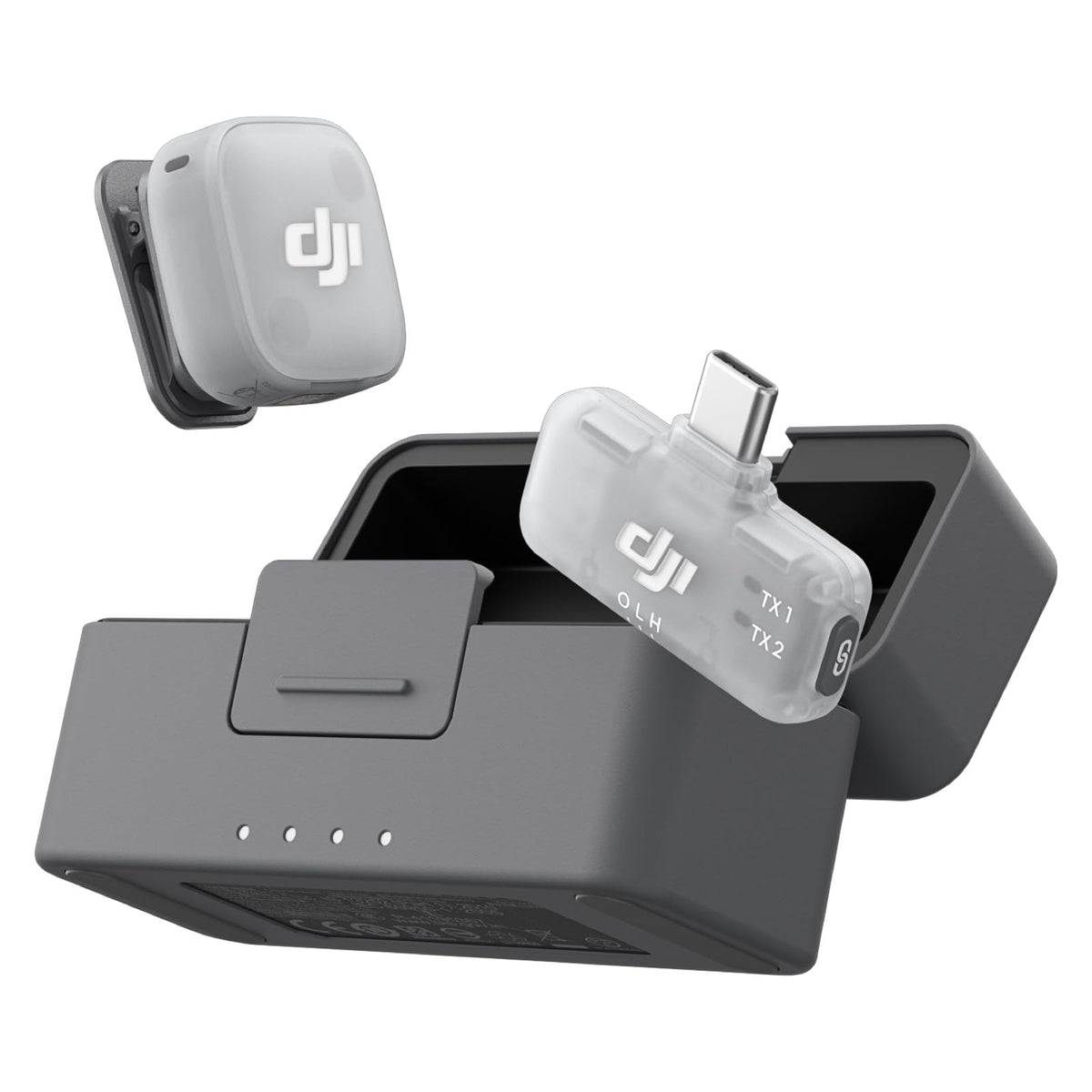 DJI Mic Mini 2 Micrófono Inalámbrico para Contenido - Mini 2 (1 TX + 1 RX móvil + estuche de carga)
